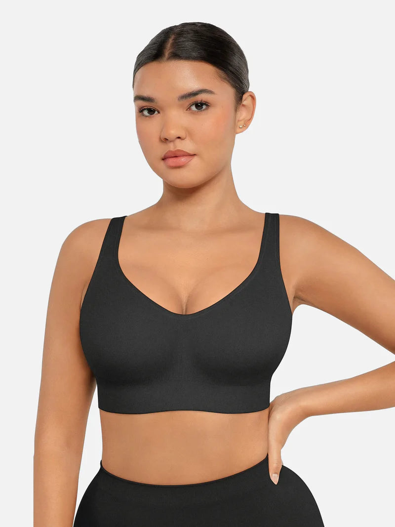 Madella Built-in Soft Cups Full Coverage Wireless Bra