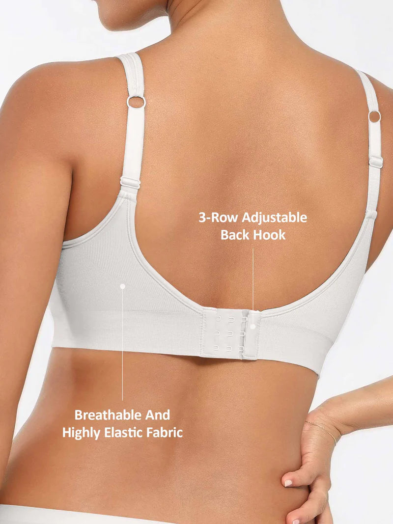 Madella Built-in Soft Cups Full Coverage Wireless Bra