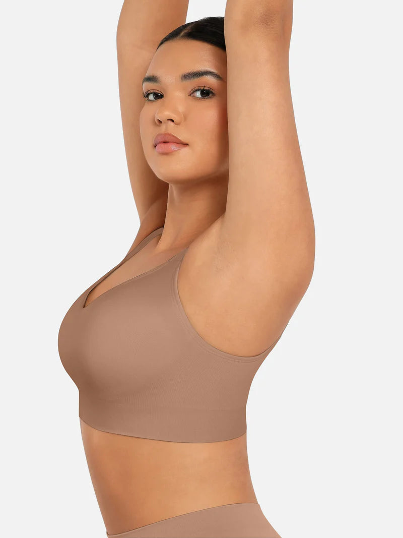 Madella Built-in Soft Cups Full Coverage Wireless Bra