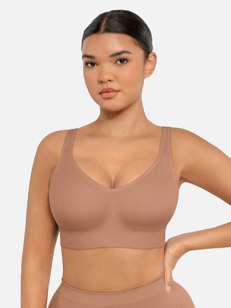 Madella Built-in Soft Cups Full Coverage Wireless Bra