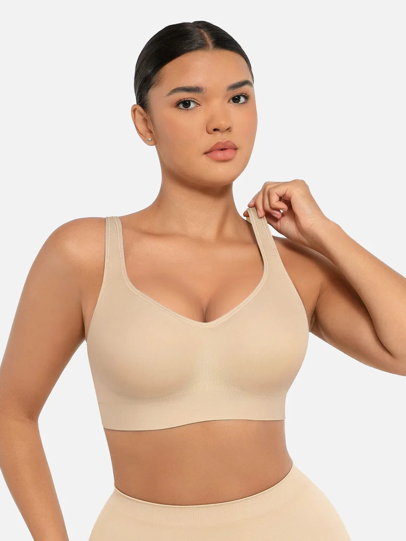 Madella Built-in Soft Cups Full Coverage Wireless Bra
