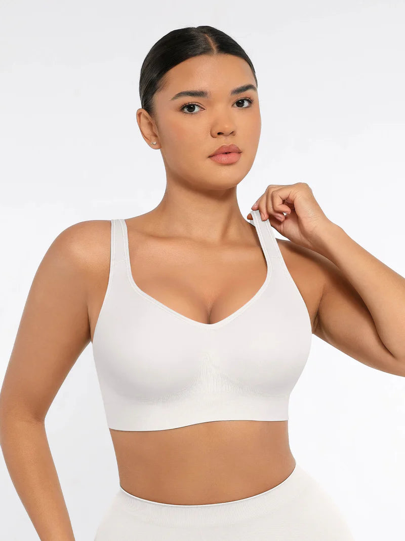 Madella Built-in Soft Cups Full Coverage Wireless Bra