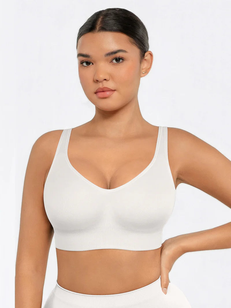 Madella Built-in Soft Cups Full Coverage Wireless Bra