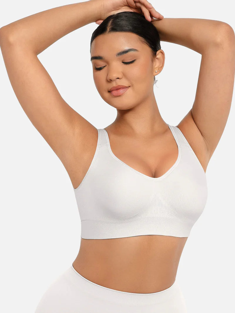 Madella Built-in Soft Cups Full Coverage Wireless Bra