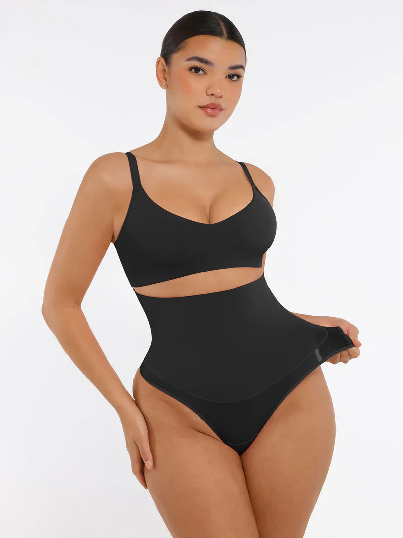 Madella Mid-Waisted Thong Tummy Control Shaper Panties