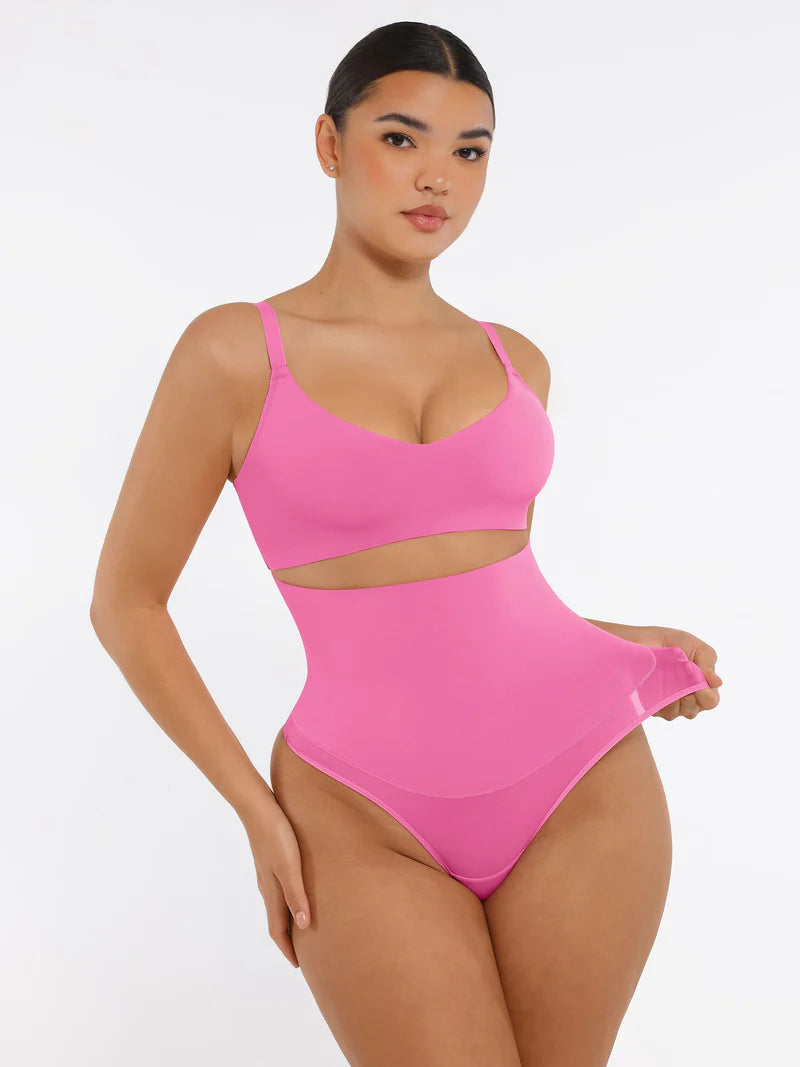 Madella Mid-Waisted Thong Tummy Control Shaper Panties