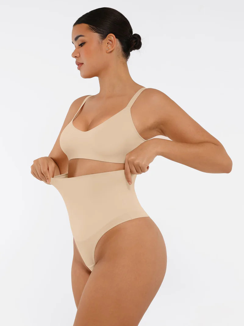 Madella Mid-Waisted Thong Tummy Control Shaper Panties