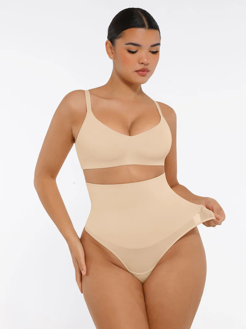 Madella Mid-Waisted Thong Tummy Control Shaper Panties