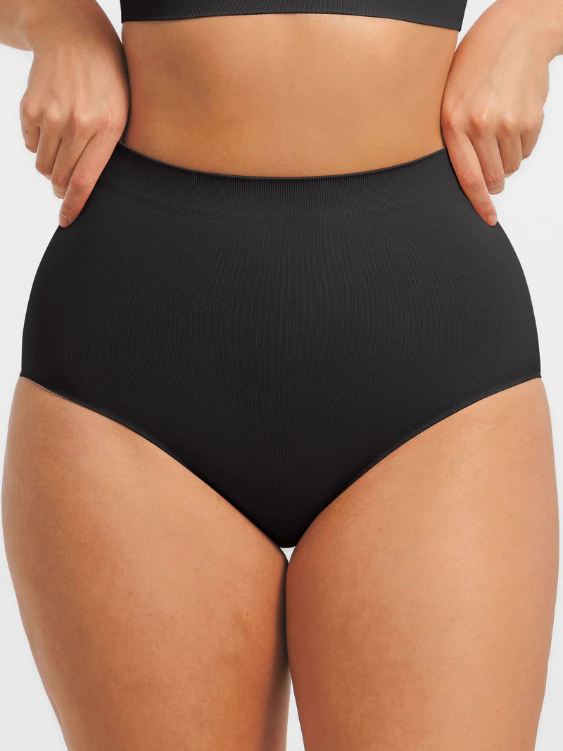 Madella Seamless High-Waist Tummy Control Antibacterial Peach Hip Brief