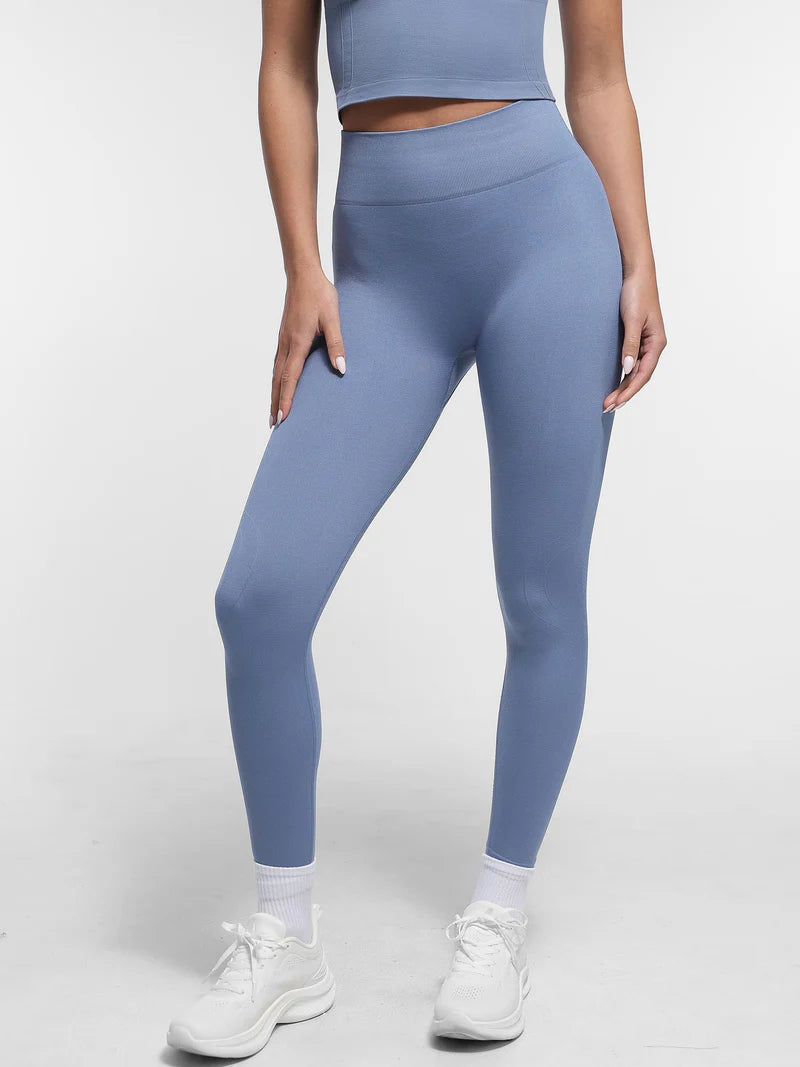 Madella Seamless High Waist Yoga Leggings for Women with Double Layer Waistband