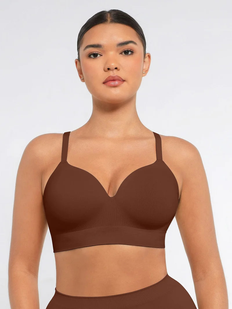 Madella Wireless Push-Up Seamless Comfort Full Coverage Bra