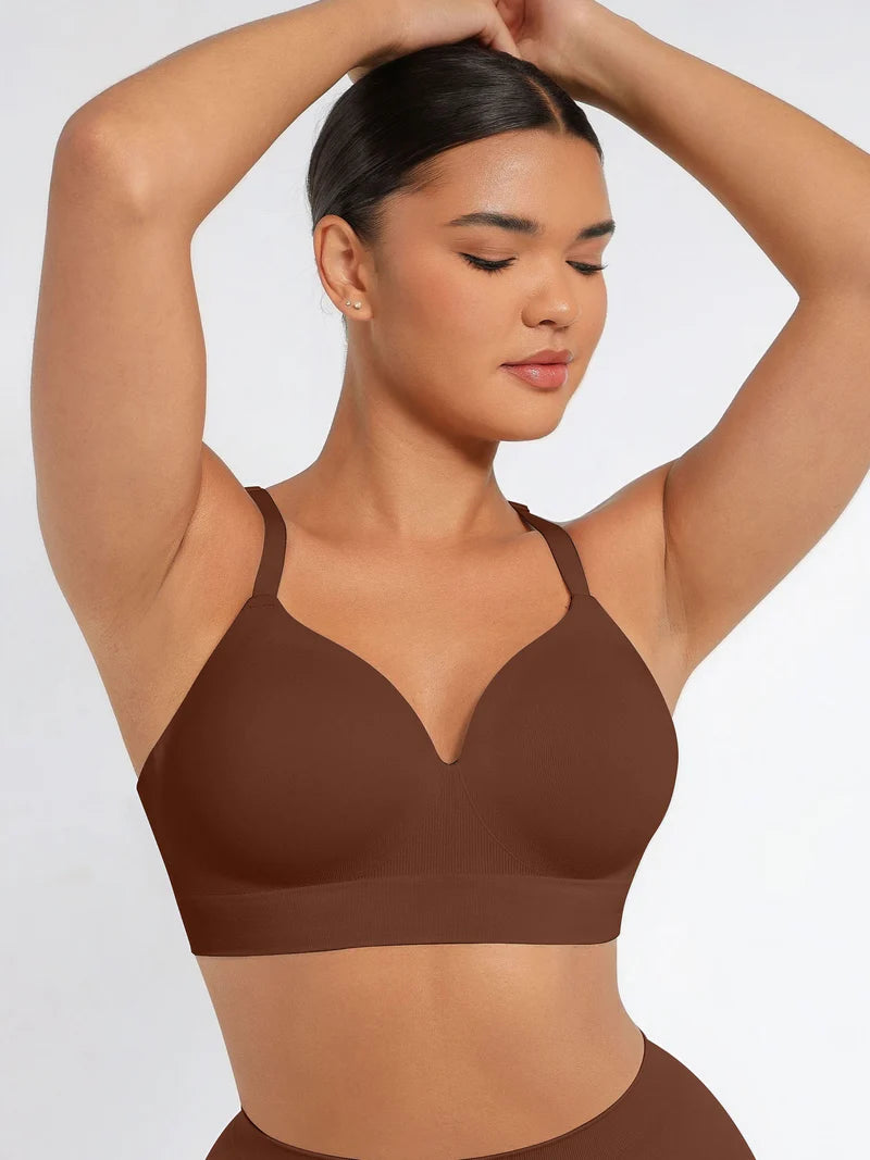 Madella Wireless Push-Up Seamless Comfort Full Coverage Bra