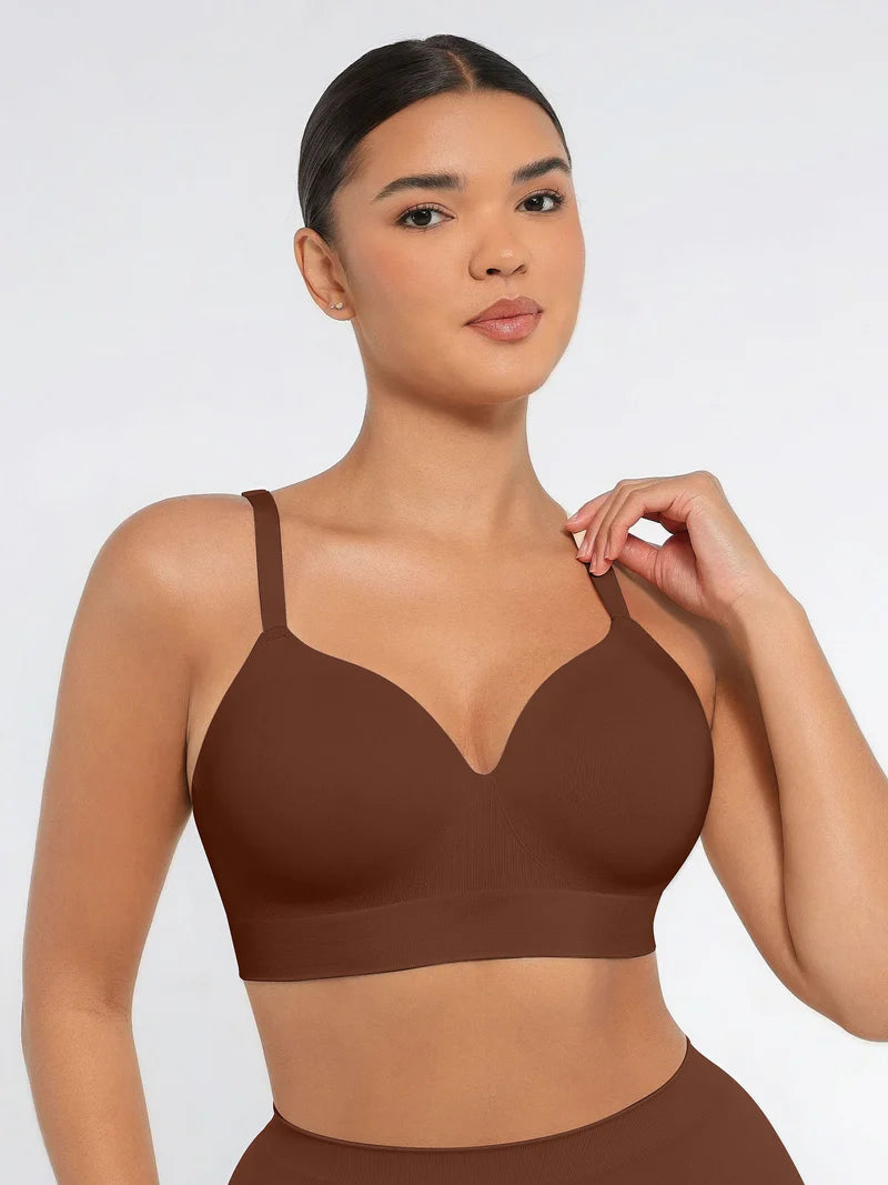 Madella Wireless Push-Up Seamless Comfort Full Coverage Bra