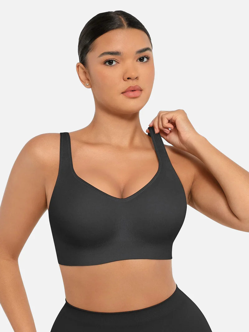 Madella Built-in Soft Cups Full Coverage Wireless Bra