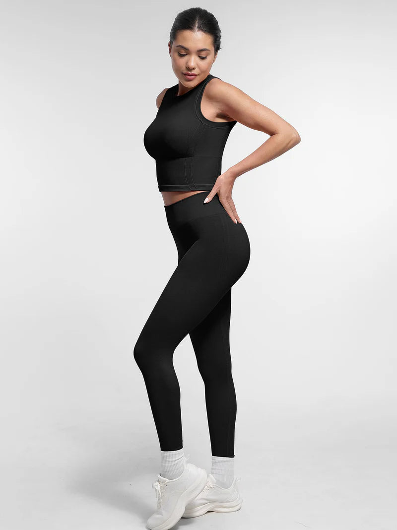 Madella Seamless Sports Top with Built-in Bra
