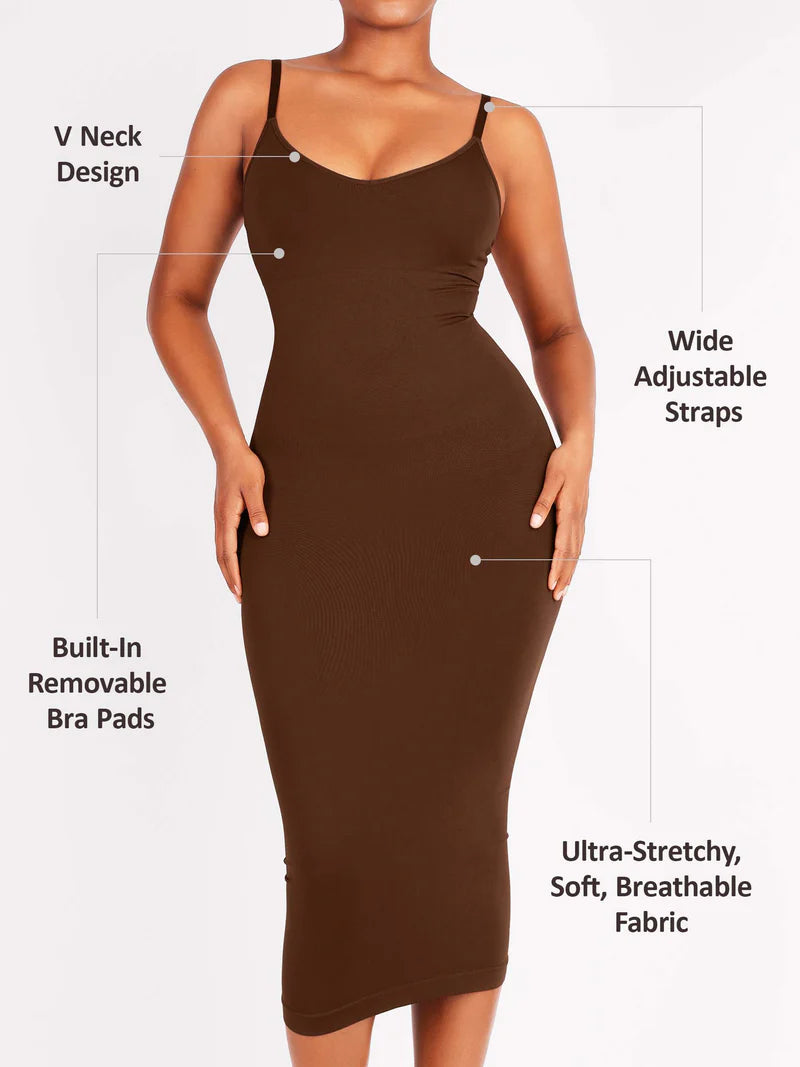 Madella Seamless Midi Body Shaper Dress