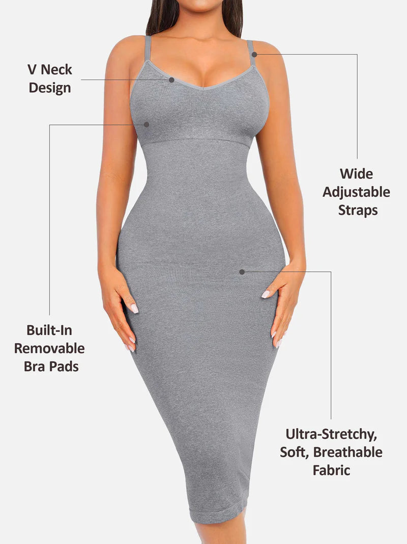 Madella Seamless Midi Body Shaper Dress