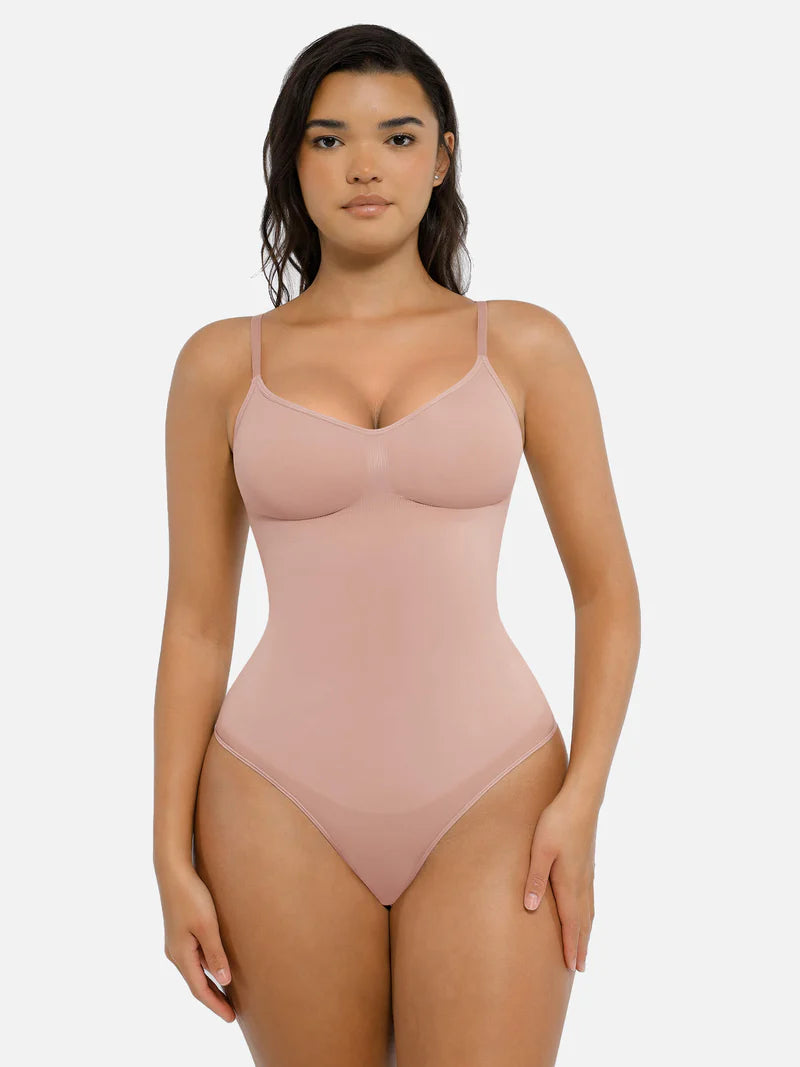 Madella Tummy Control Seamless Thong Bodysuit