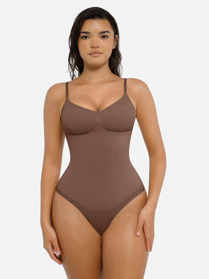 Madella Tummy Control Seamless Thong Bodysuit