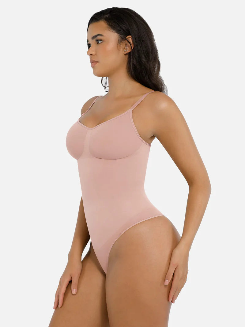 Madella Tummy Control Seamless Thong Bodysuit