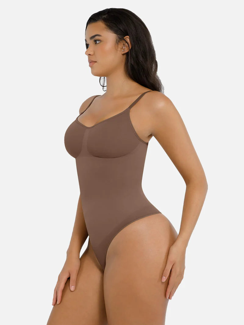 Madella Tummy Control Seamless Thong Bodysuit