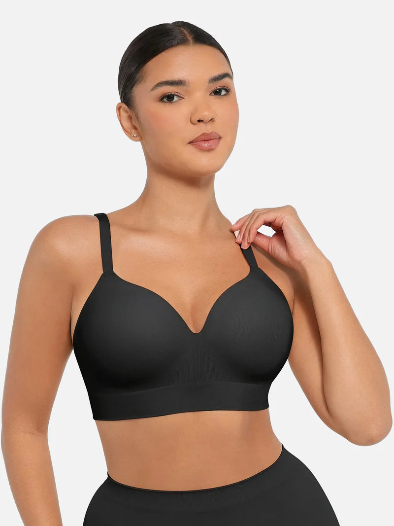 Madella Wireless Push-Up Seamless Comfort Full Coverage Bra