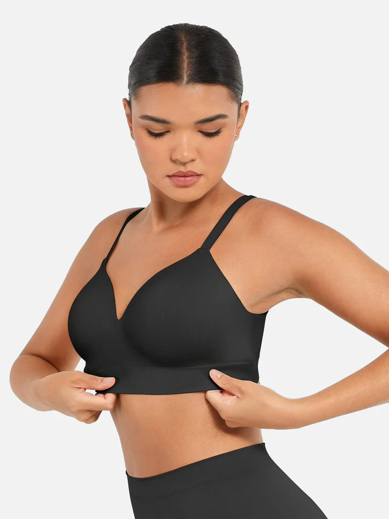 Madella Wireless Push-Up Seamless Comfort Full Coverage Bra