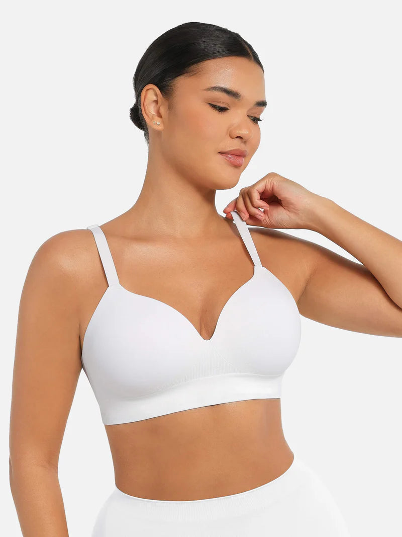 Madella Wireless Push-Up Seamless Comfort Full Coverage Bra