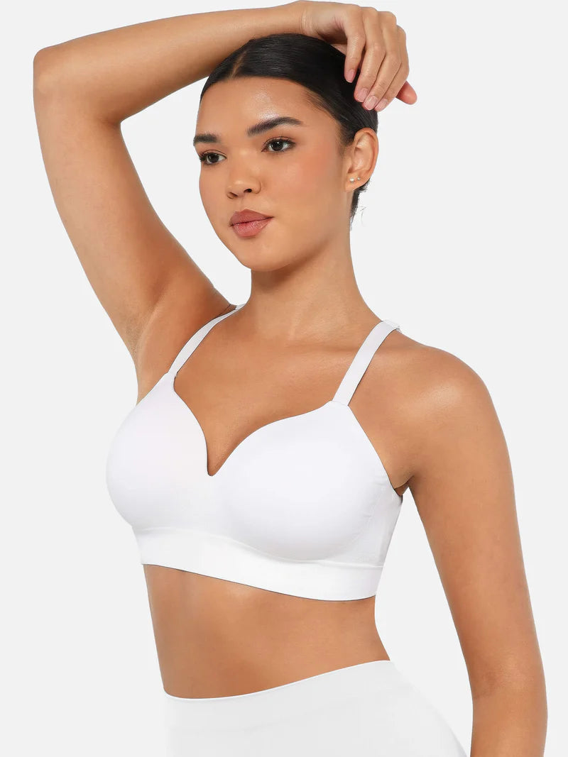 Madella Wireless Push-Up Seamless Comfort Full Coverage Bra