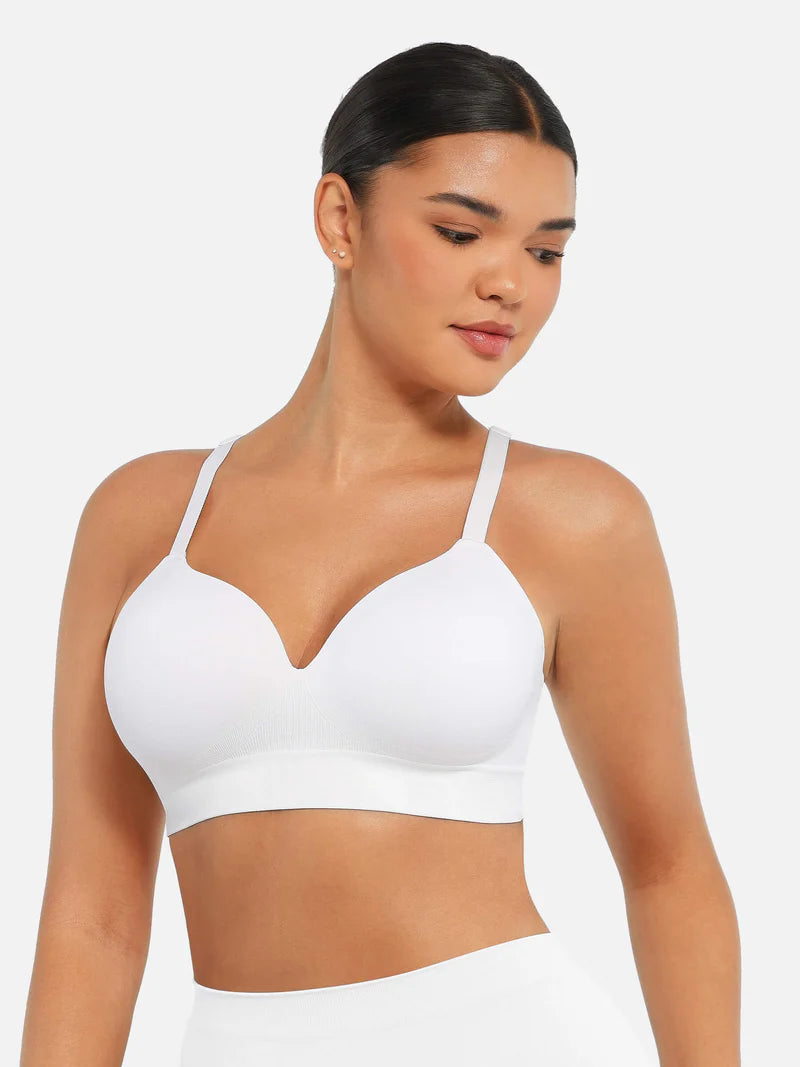 Madella Wireless Push-Up Seamless Comfort Full Coverage Bra